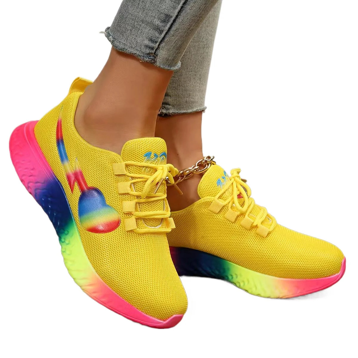 Feiwei shoes womens low heel 2024 summer and autumn round toe platform sole Oxford shoes microfiber cross-strap sneakers 240611