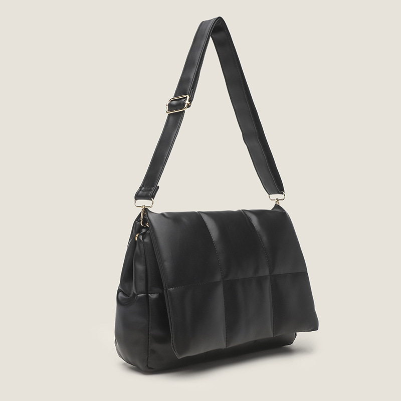 High end and large capacity bag for women's bag new high-end and western-style versatile single shoulder bag wide shoulder strap crossbody bag la