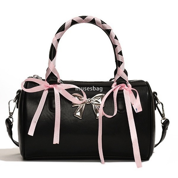 New Advanced Ballet Bow Handheld Boston Bag Women's Fashion Shoulder Bag High Quality Crossbody Bag Versatile Pillow Bag