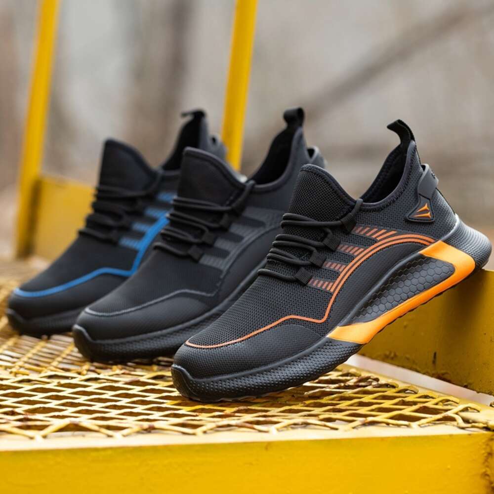 Lightweight For Man Breathable Sports Safety Shoes Work Boots S3 Anti-Smashing Anti-iercing
