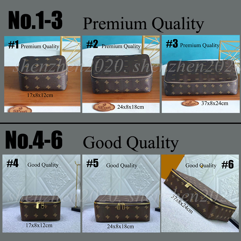 Premium Leather /Good Square Travel Bags Storage Bag Makeup Bag