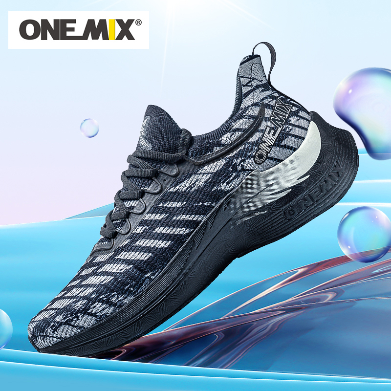 ONEMIX Professional Running Shoes for Men Breathable Athletic Training Sport Shoes Outdoor Waterproof Non-slip Original Sneakers