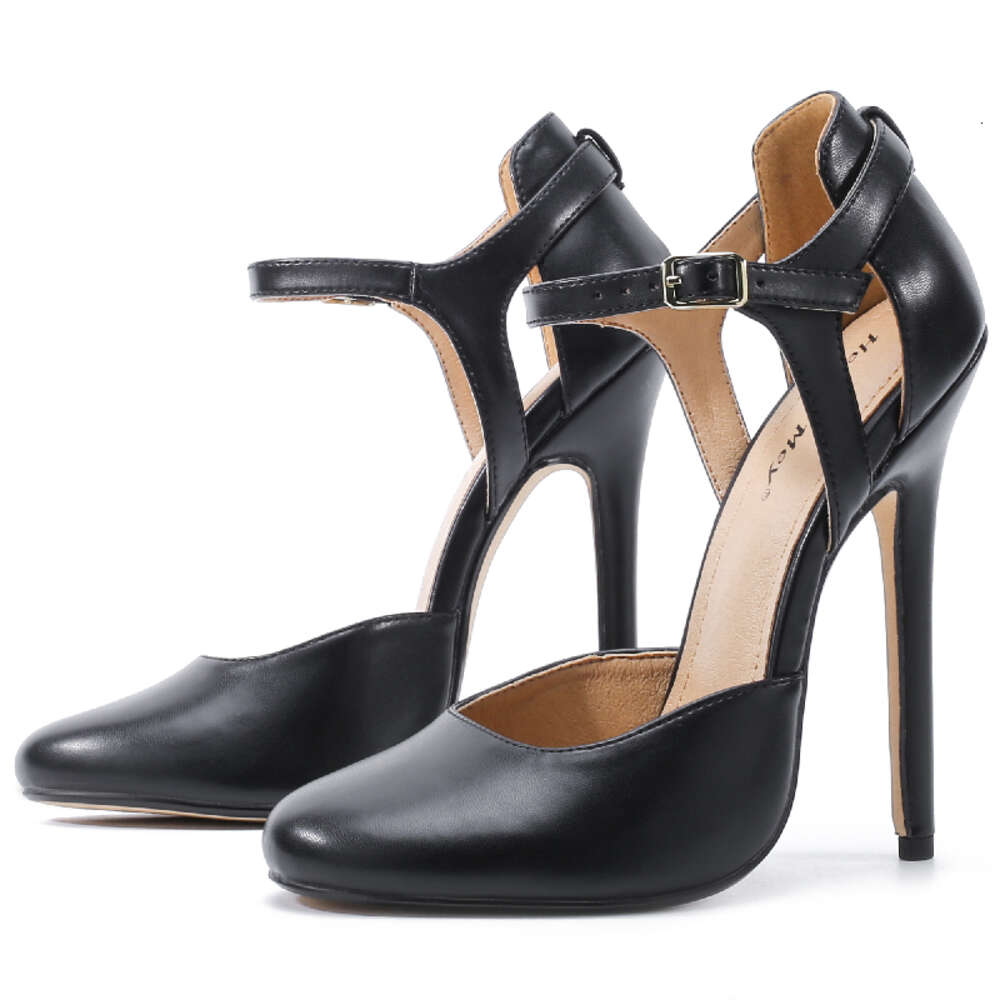 Hey Si Mey Straps Women's High Heels Sexy Large Size 45 48 Pumps Black Pink Heeled Sandals Wedding OL Office Dance Shoes