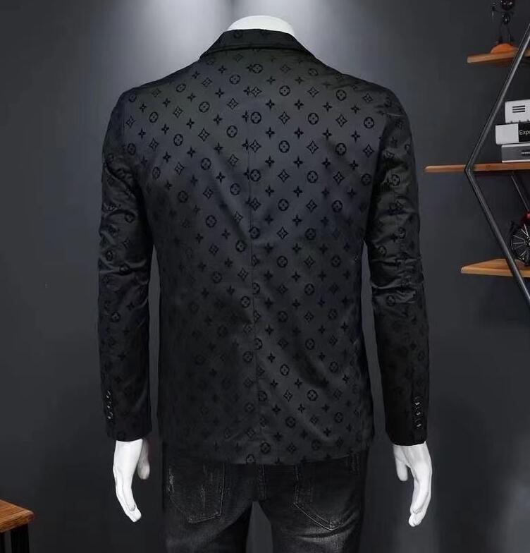 high quty designer men suit European Station black business luxury mens blazer jacket L251111ZYIH