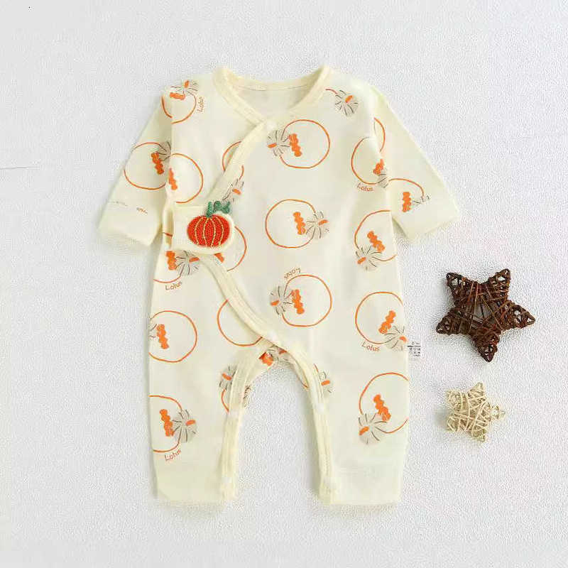 Baby Jumpsuits Rompers Baby bodysuit cotton long-sleeved newborn clothes full-moon girls and boys boneless rompers crawling clothes spring and autumn