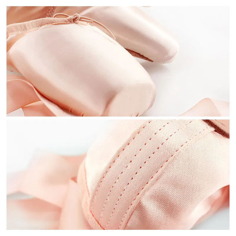 Ballet Corner Shoes Professional Girl Ballet Dancer Womens Satin Ballet Flat Shoes Dance Shoes Laces Ribbon Slippers 240611