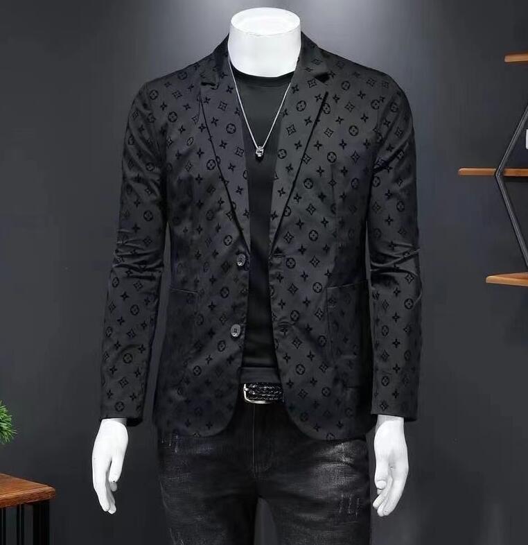 high quality designer men suit European Station black business luxury mens blazer jacket
