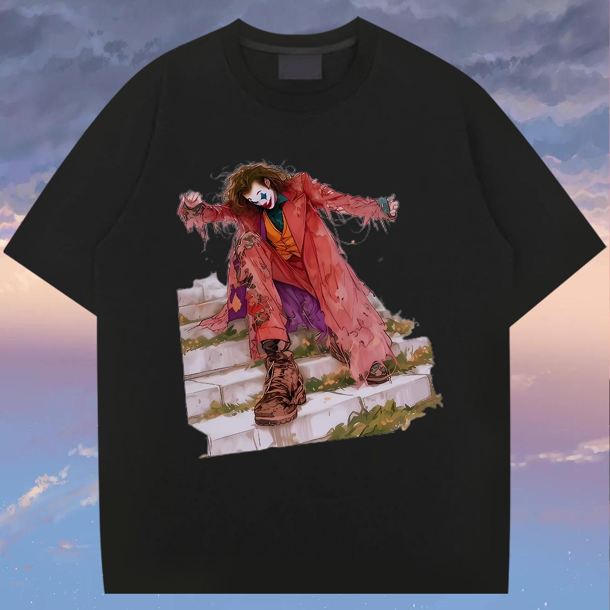 Stylist Man T Shirts Custom Printing Men Tshirts Anime Printing Street Short Sleeve Cotton O-Neck High Quality Polos