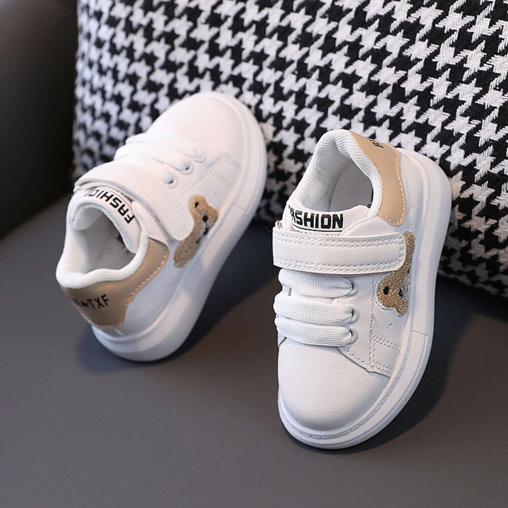 Autumn New Childrens Cricket Sports Panda Baby Girl Little White Boys Casual Shoes 16 Years Old F61222 S251027