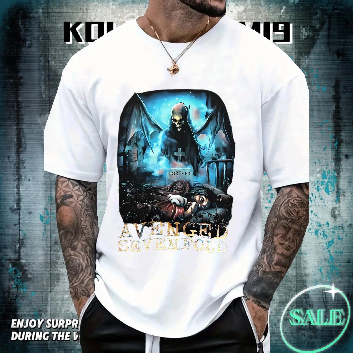 Brand Men Clothes T-Shirt Breathable Crew Neck High Street Hip Hop T Shirts Men Graphic Fashion Casual Wear