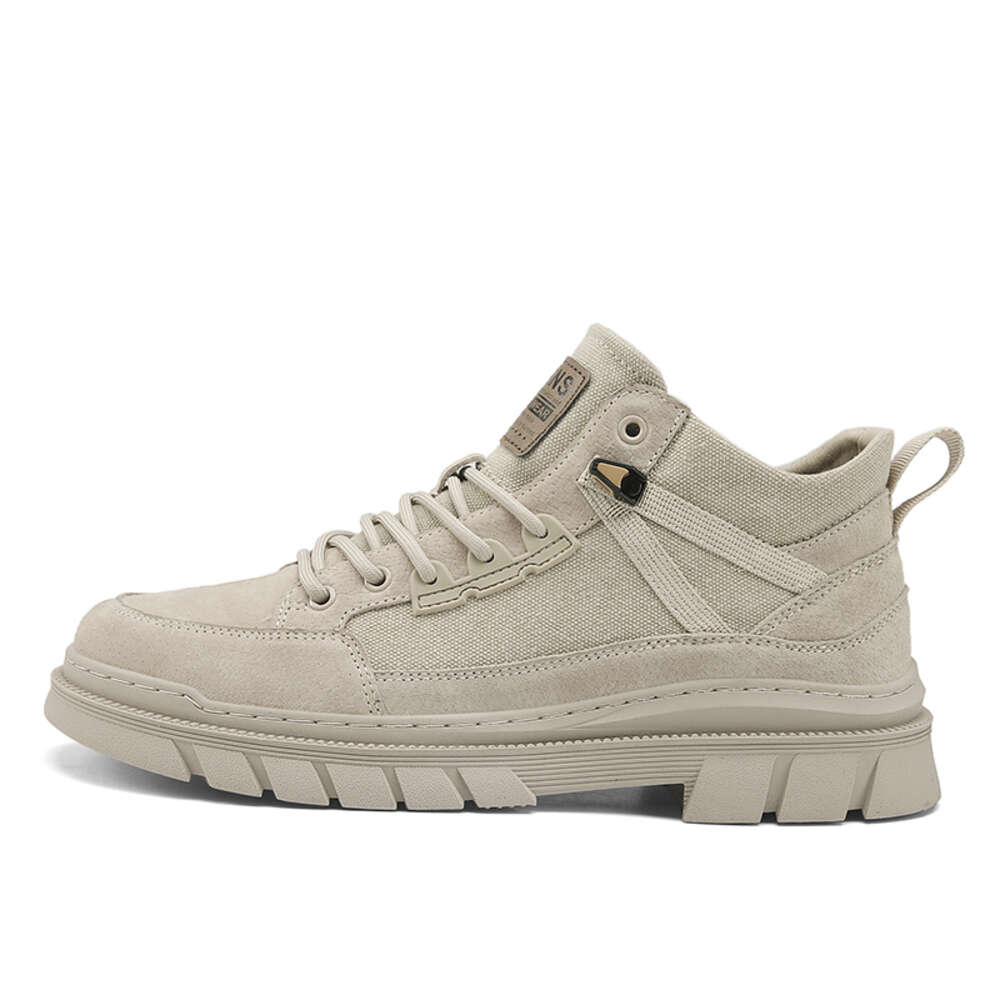 Our direct sales help men's autumn and winter non-slip walking burst lace-up casual shoes