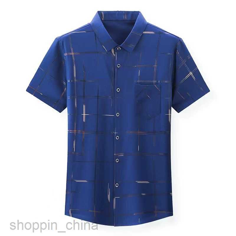 Men's Casual Shirts new product floral half sleeved men's shirt summer ice silk non ironing men's fashion short sleeved shirt lapel flo