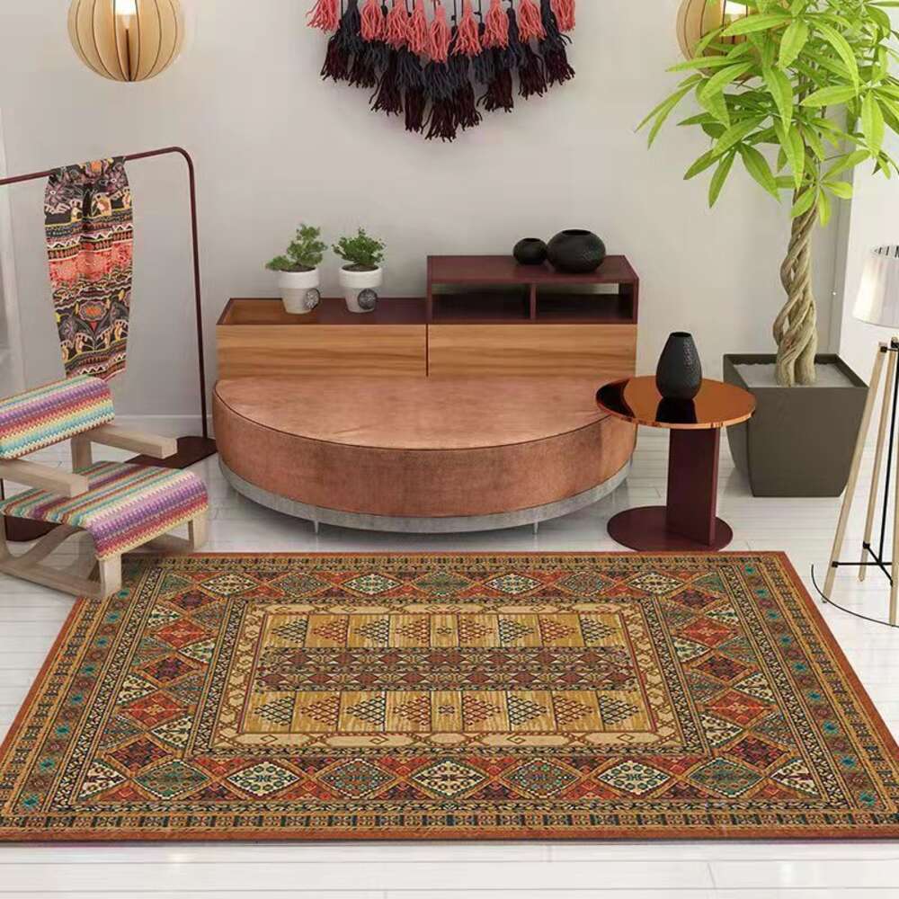 Instagram Bohemian Ethnic Style Living Room Sofa Tea Table Carpet Bedside Floor Mat Long H260226