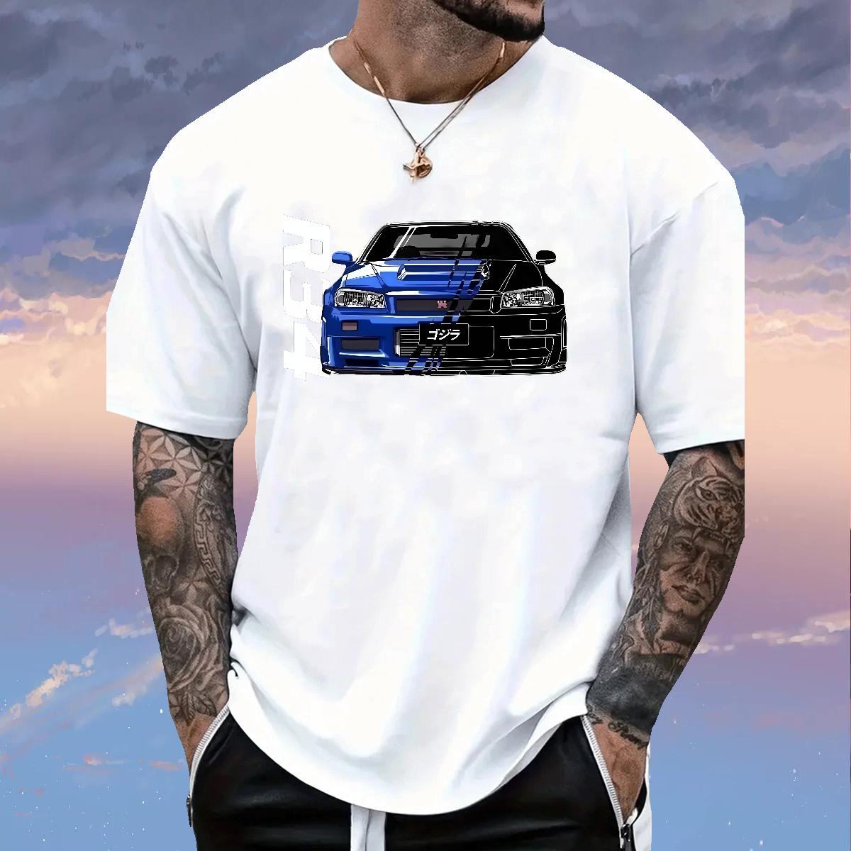 Classic Man T Shirts Black White Street Tshirt for Man Woman 180g Cotton Unisex