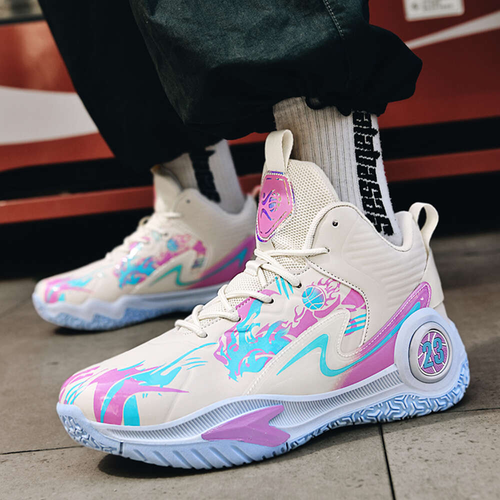 Wholesale price shoes High-top Couple Custom Brand Breathable Adult practical basketball boots Zapatos de baloncesto