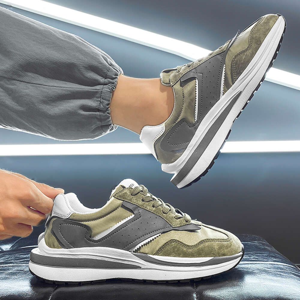 New design non slip casual new fashion walking four seasons lace up sports men's shoes