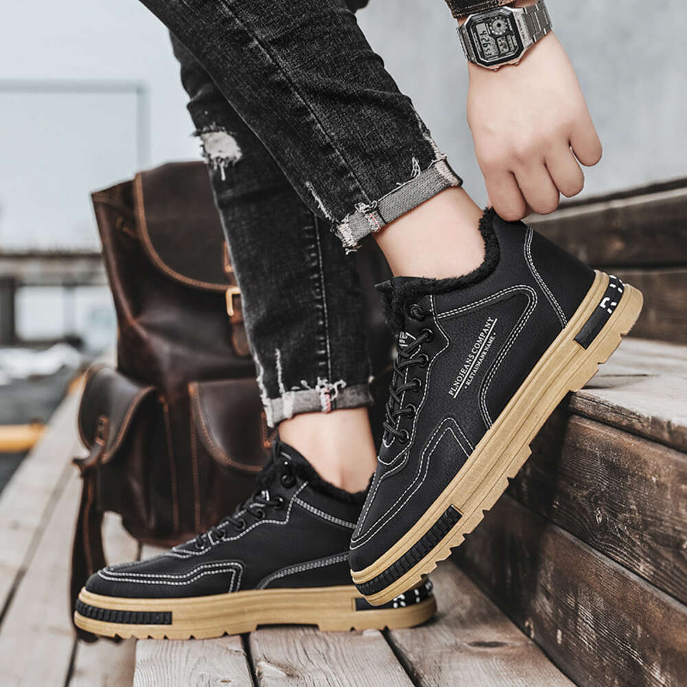 New fashion sports winter plus cotton wholesale non-slip men's casual shoes