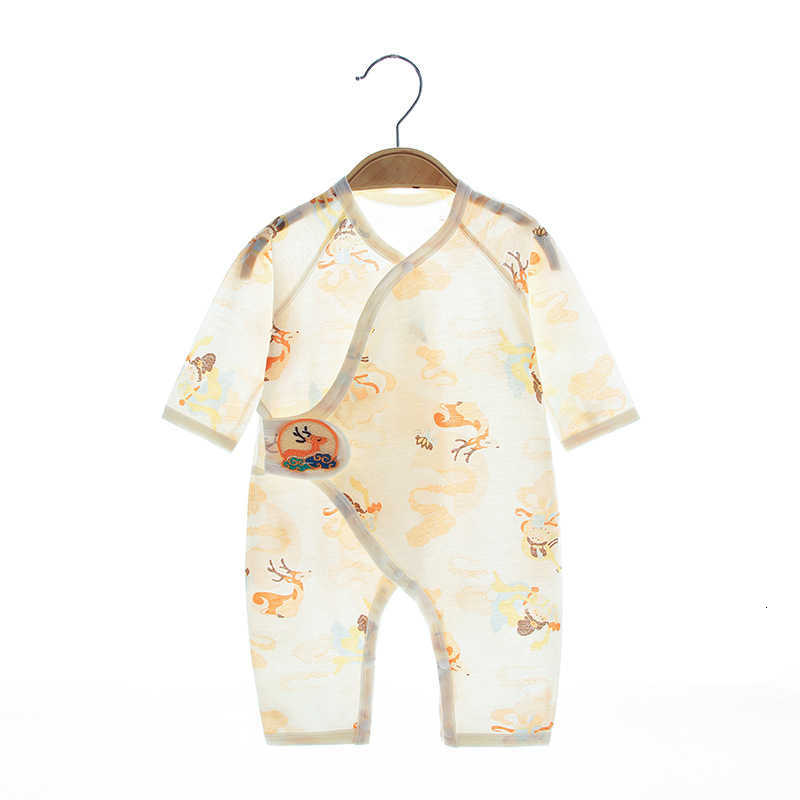 Baby Jumpsuits Rompers Newborn clothes Class A pure cotton summer new boneless thin baby butterfly clothes for going out Anyang children's clothi