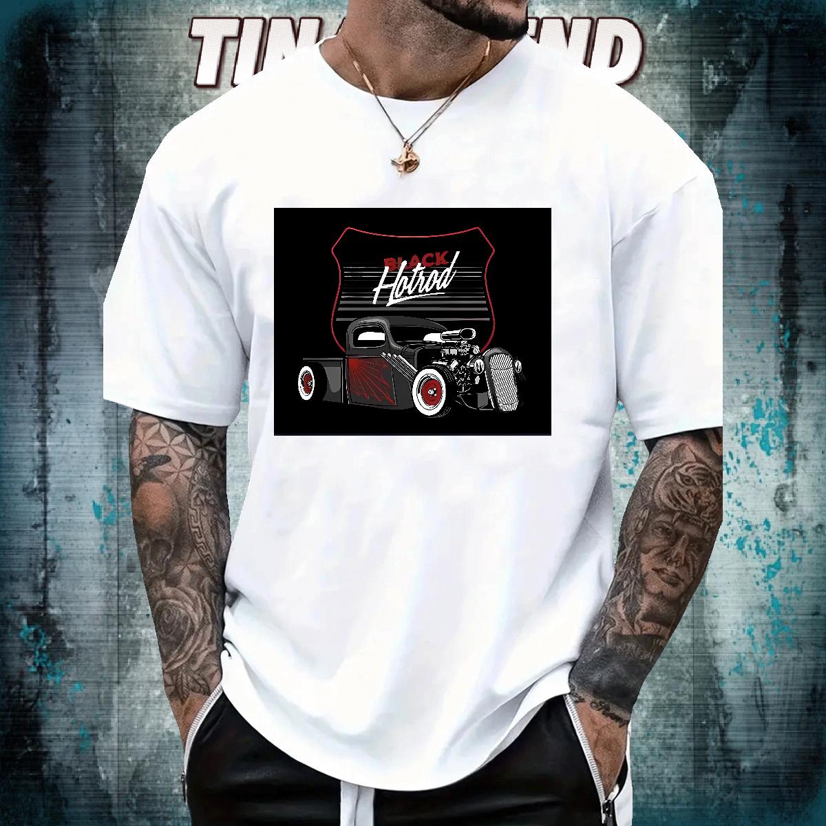 Comfortable Mens Tshirts Breathable Crew Neck Cotton Hip Hop Street T shirt Custom Cartoon 2024 Clothings