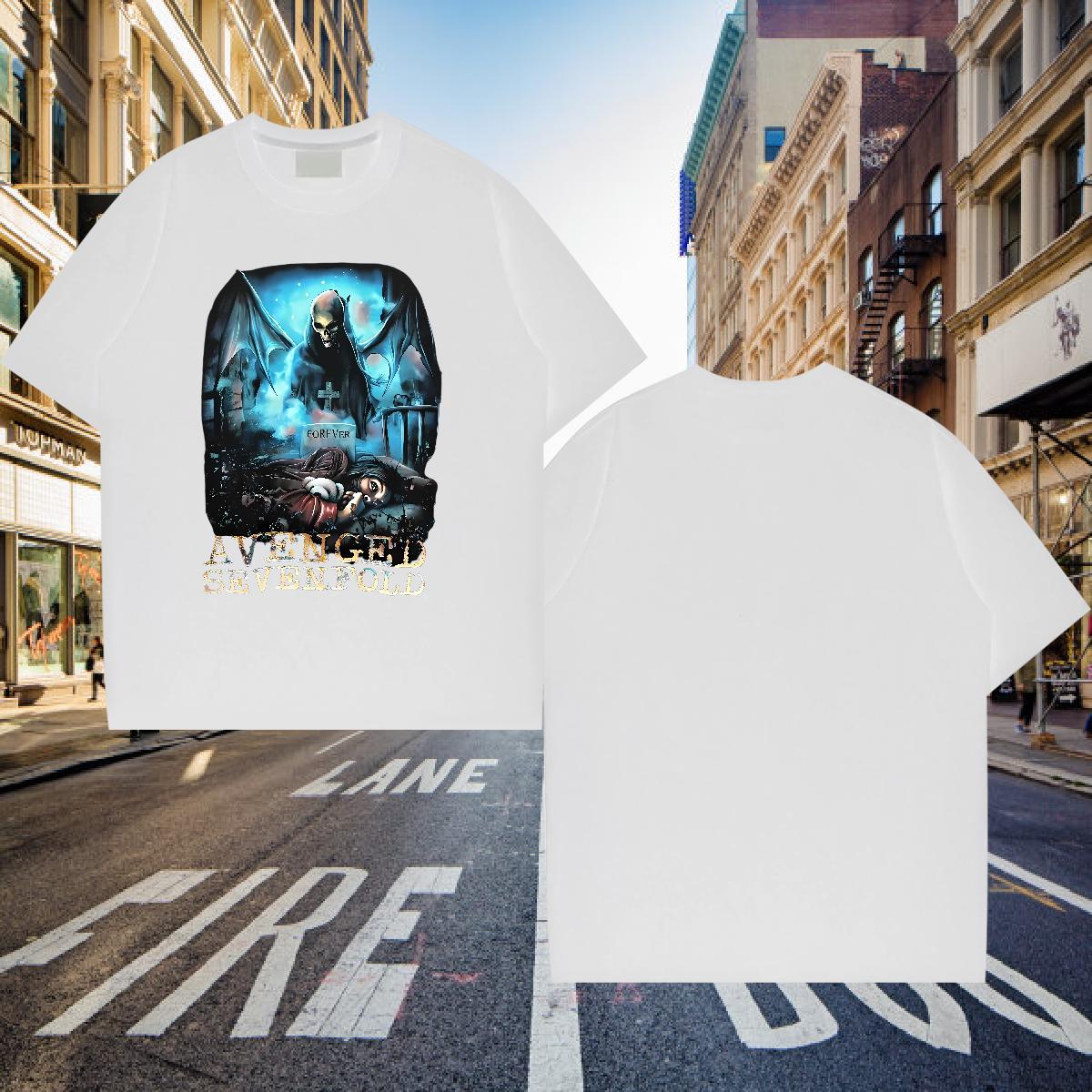 Brand T-Shirts for Men Hip Hop Cotton Breathable Soft Men Clothes T-Shirt Fashion Design Graphic Wear