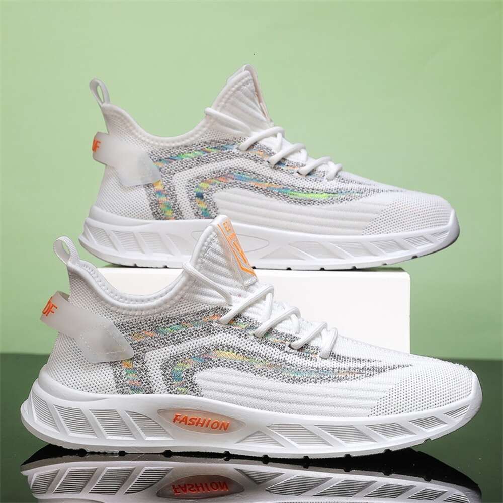 New Design Men's Running Walking Style Sports Shoes Lace up Breathable Casual Sneakers