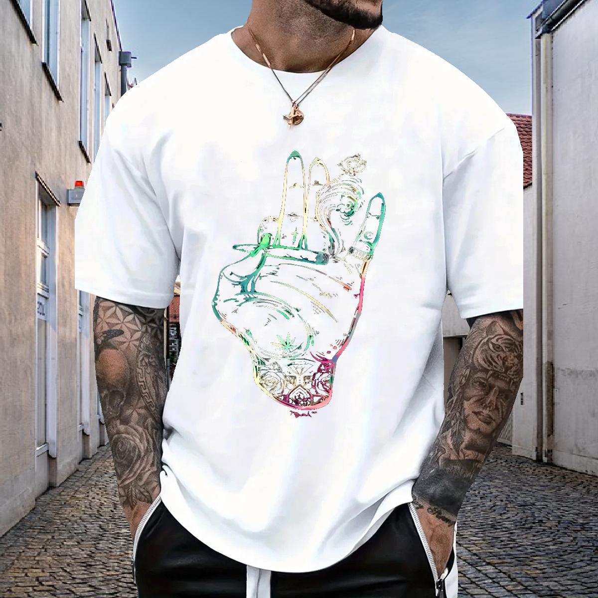 Classic Men Clothes T-Shirt Cotton O Neck Short Sleeves High Street Hip Hop T shirt Custom Printing DIY Customized Tee Shirt