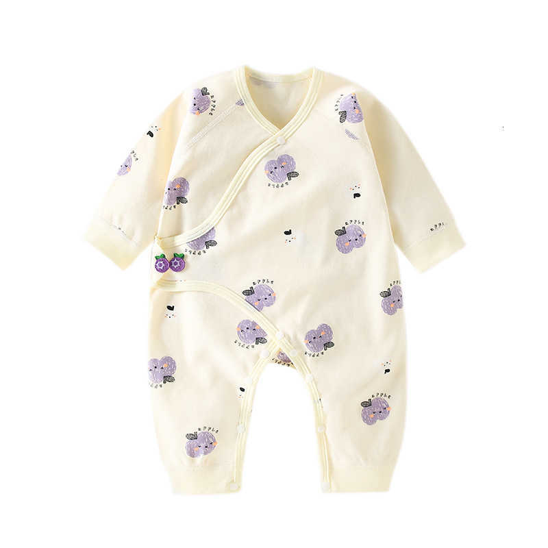 Baby Jumpsuits Rompers Newborn spring and autumn pure cotton long sleeved jumpsuit for baby outings monk clothing newborn baby boneless butterfly clot