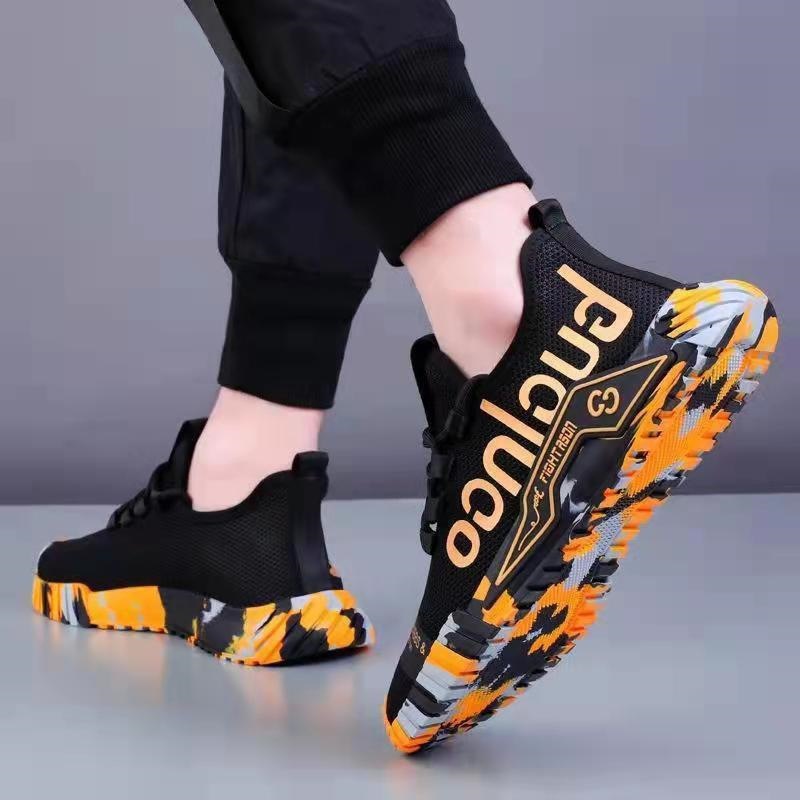 Spring And Autumn Casual Shoes New Breathable Mesh Sports Shoes Men Trendy Versatile Running Shoes