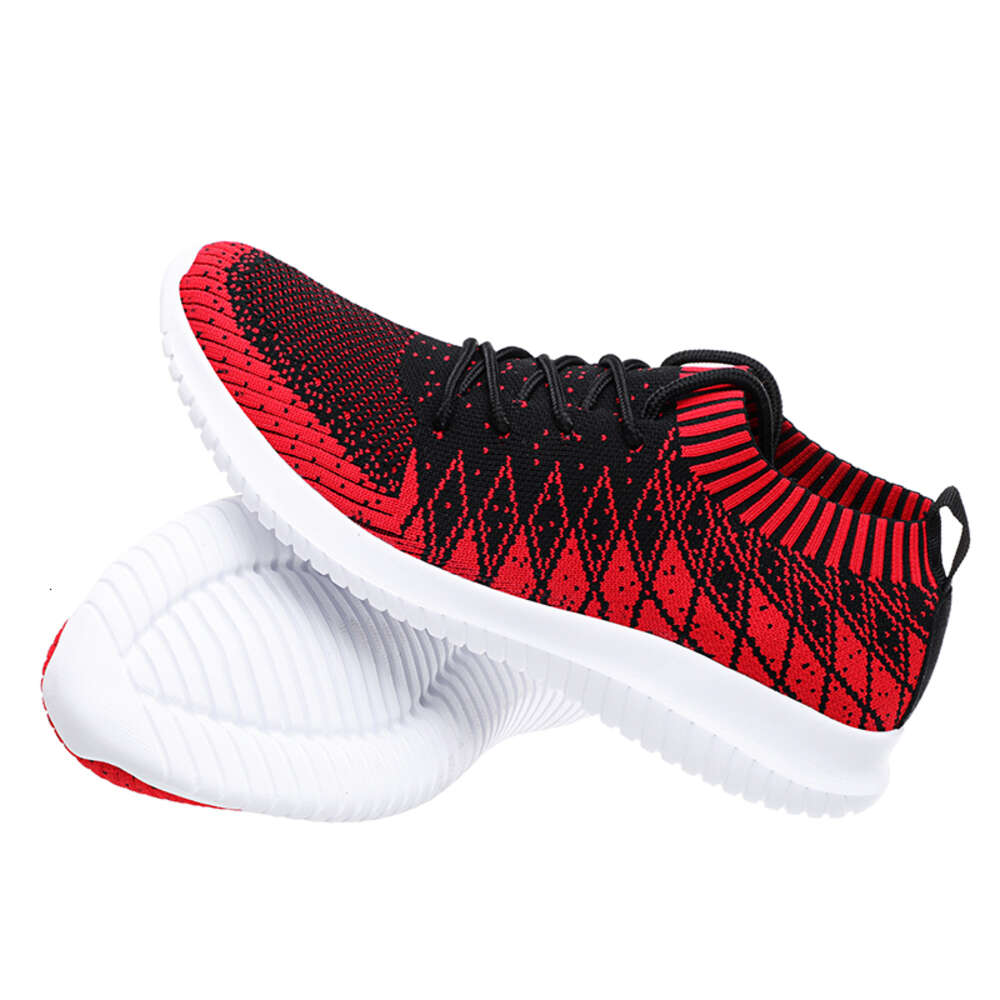 Men's Sneakers Fly Woven Breathable Sport Oem Custom Running Brand Design Trendy for Men EVA Winter Shoes Rubber