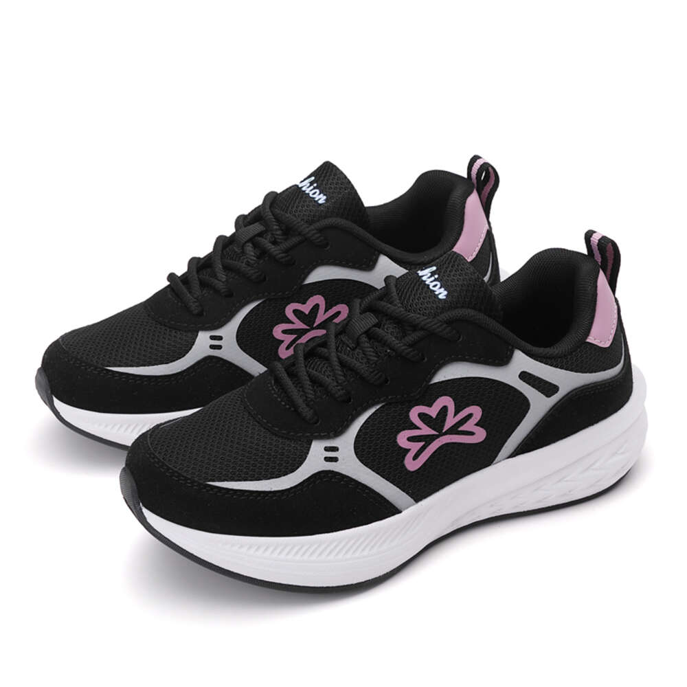 2024 New Casual Soft Sole anti-skid Mesh Shoes Women's Sports Breathable Walking Style Sneakers