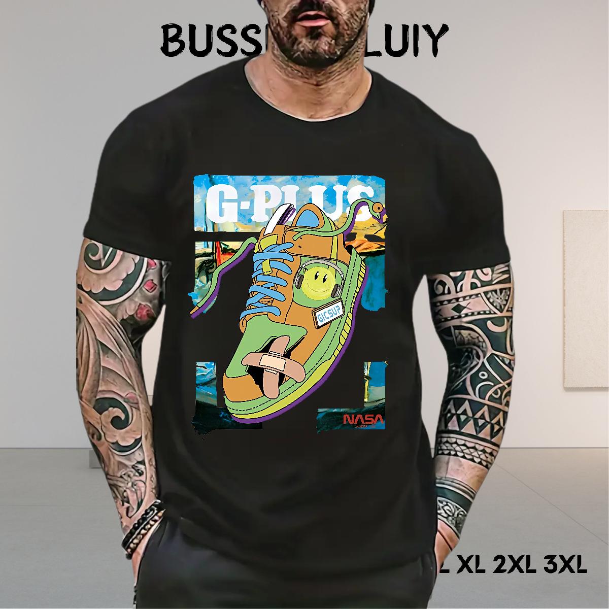 Brand Men Tshirts Cotton Breathable Beach T shirt Plus Size Cartoon Custom Tops