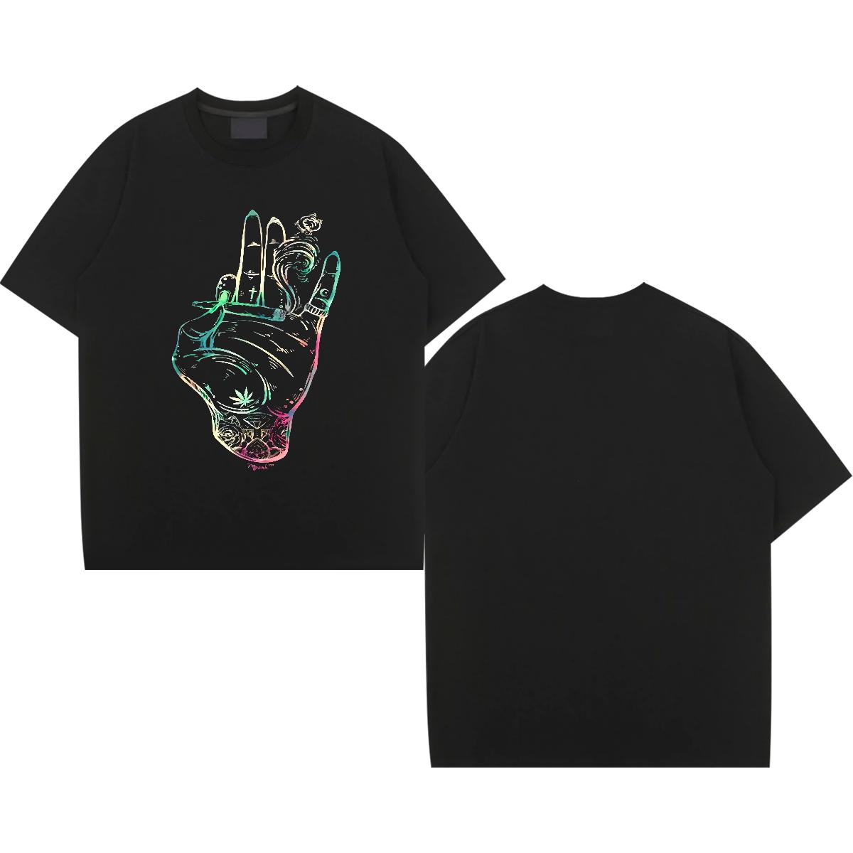 Classic T-Shirts for Men Customized Print Men Tops Tees Anime Printing Street Breathable Crew Neck Cotton Loose Tops Shirt