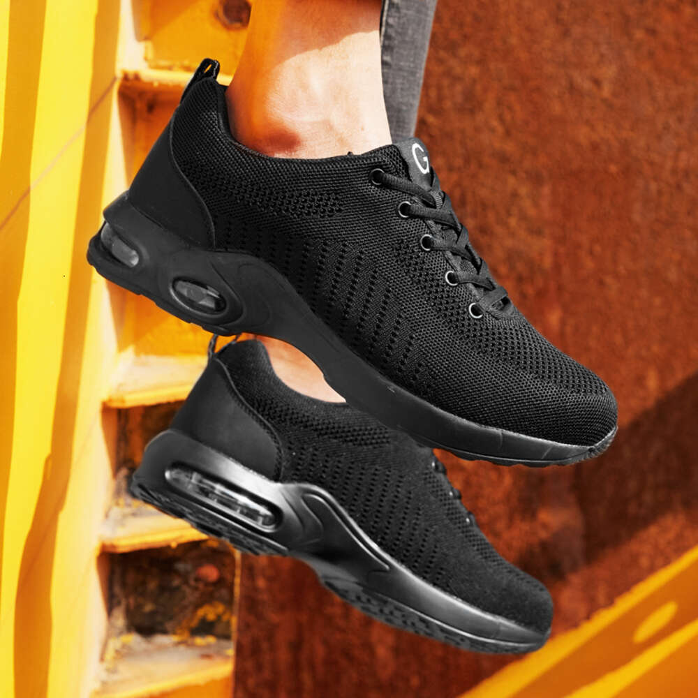 Lightweight Breathable Anti-Smashing Steel Toe Puncture Proof Construction Work Safety Shoes