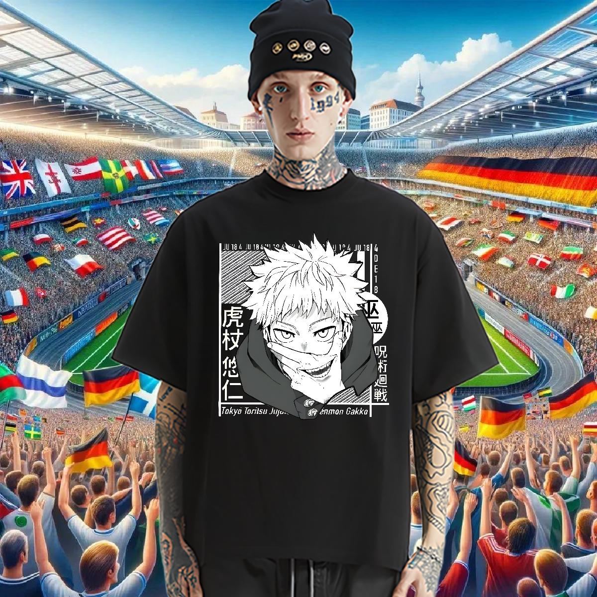 5A Men Clothes T-Shirt Short Sleeve Cotton O-Neck Summer Casual T-Shirts Floral Print Brand Tops Shirt