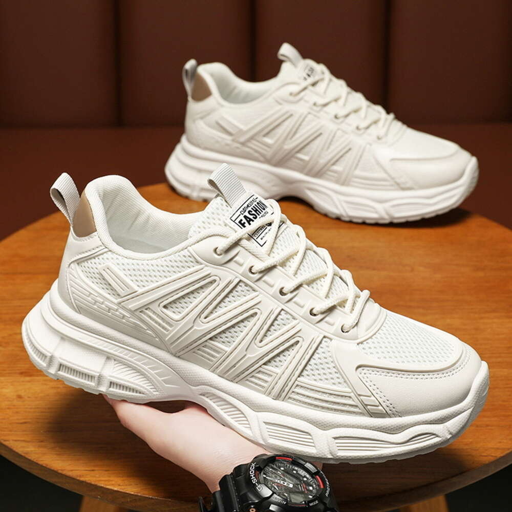 Spring net face dad low top thick sole fashion new men's casual shoes