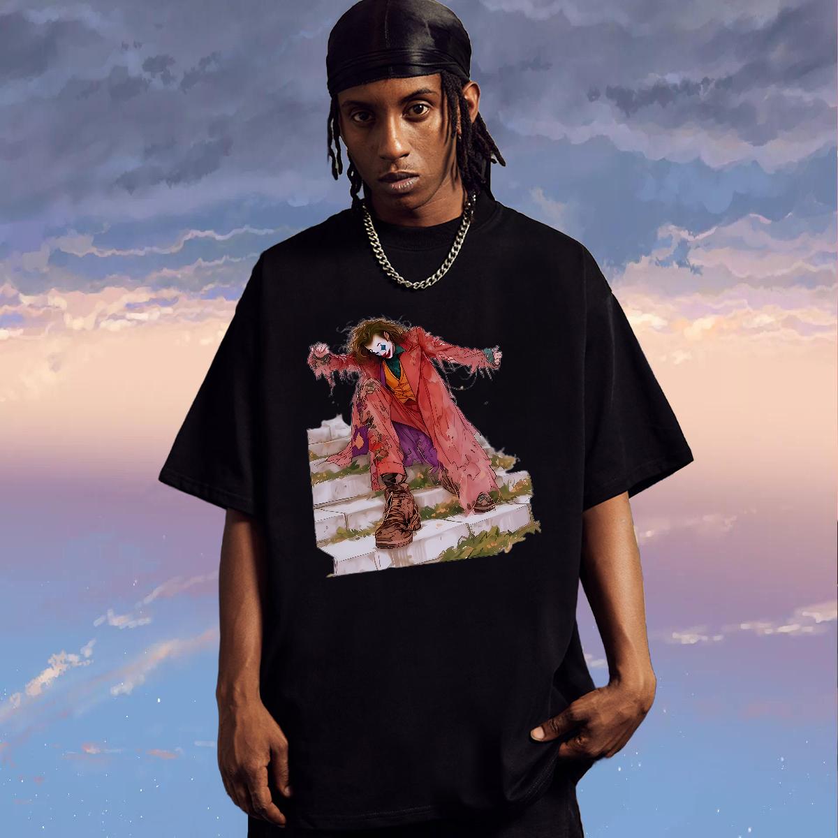 Stylist Man T Shirts Custom Printing Men Tshirts Anime Printing Street Short Sleeve Cotton O-Neck High Quality Polos