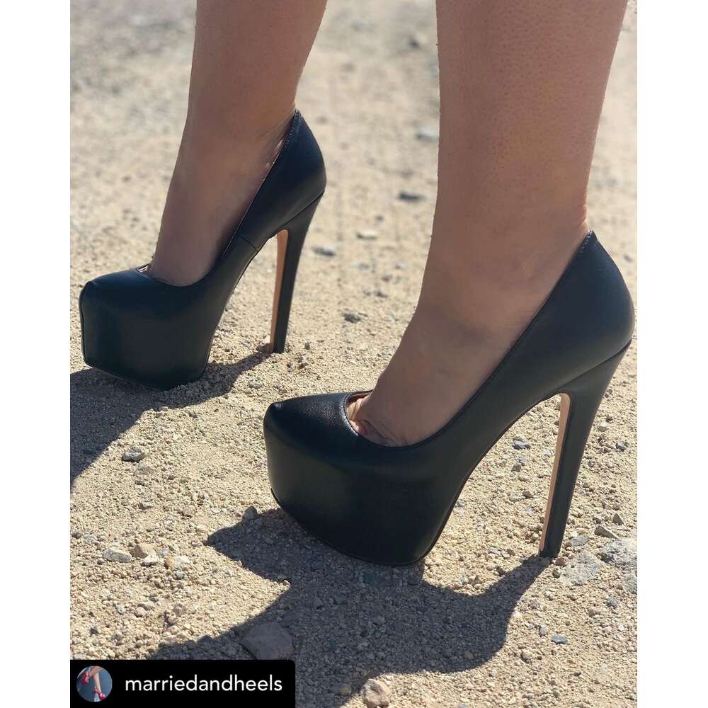 Onlymaker Women Platform Pumps 16Cm Thin High Heels Sexy Stiletto Wedding Party Fashion Shoes