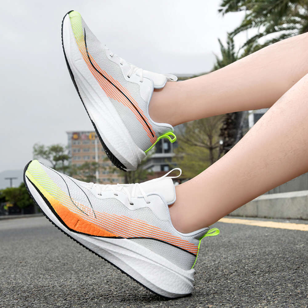 Custom Walking Fashion Breathable Fabric Knitted Sports Casual Sneaker Running Shoes for Men