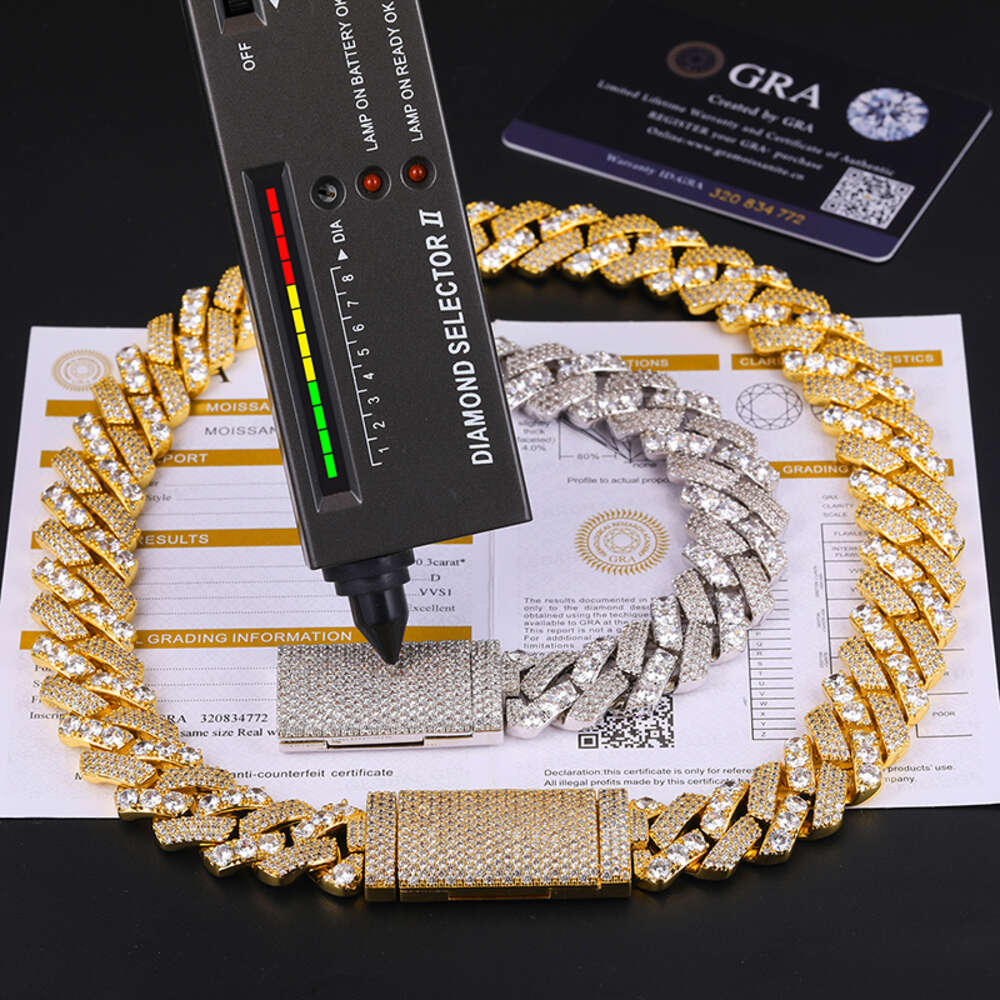 Sier VVS Hip Hop JewelryThe hip-hop personality is studded with Cuban chains