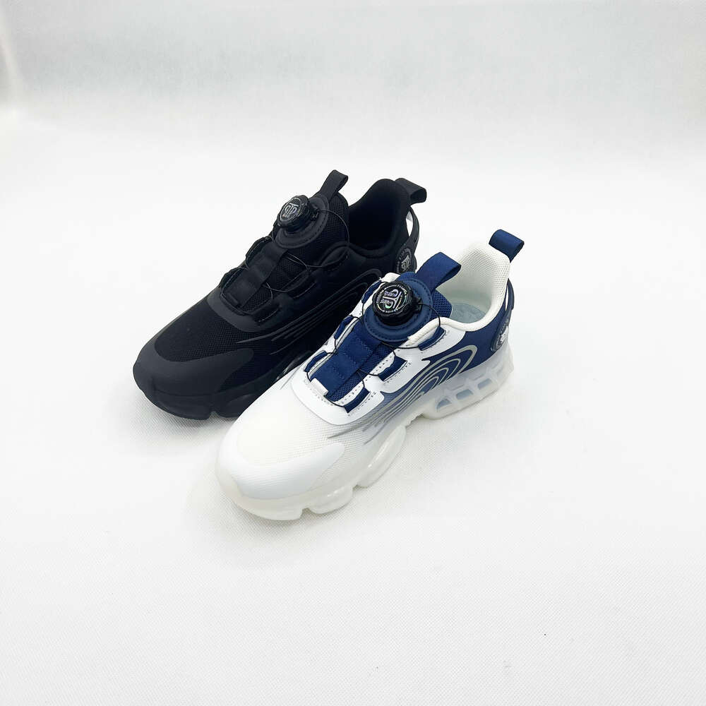 New design mesh lightweight walking shoes custom thick soled sneakers for women rotating button running wome