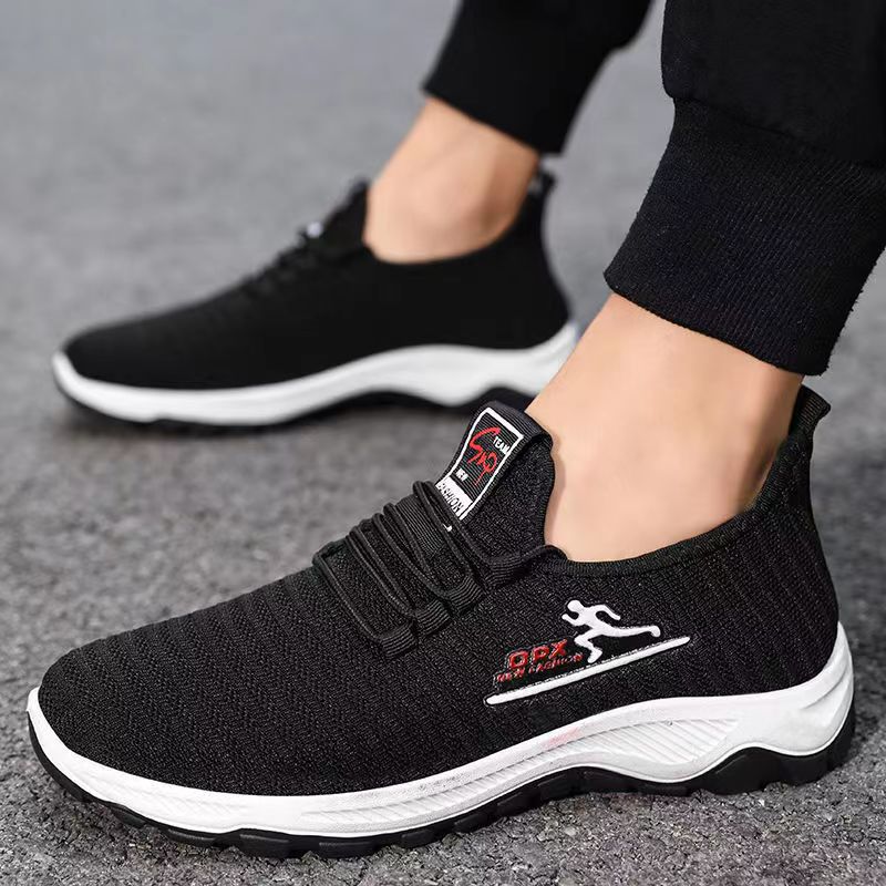 Men's Black hot Grey Mesh Running Shoes - Breathable Lightweight Sneakers for Casual & Track Use