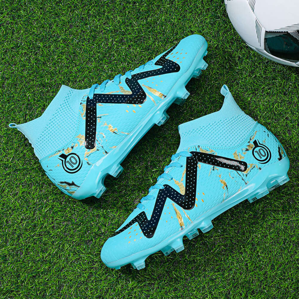 Costom Indoor Outdoor Professional Men Football Sneakers Boy boots High Ankle Men's Cleats Training Soccer shoes