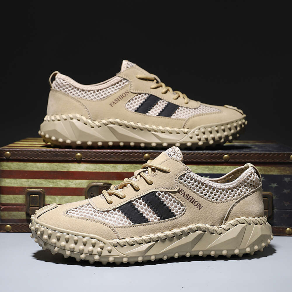 2024 Hot Selling Hiking Mountaineering Mesh Shoes in Spring and Summer Men's Breathable Daily Outdoor Leisure Sneaker