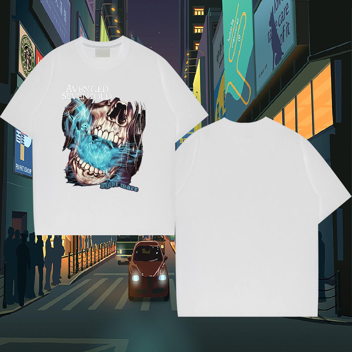 Designer Fashion Man T Shirts Cartoon Printing S-3XL Mens Tshirts Daily Outfit 180g Cotton Comfortable Tops Tees