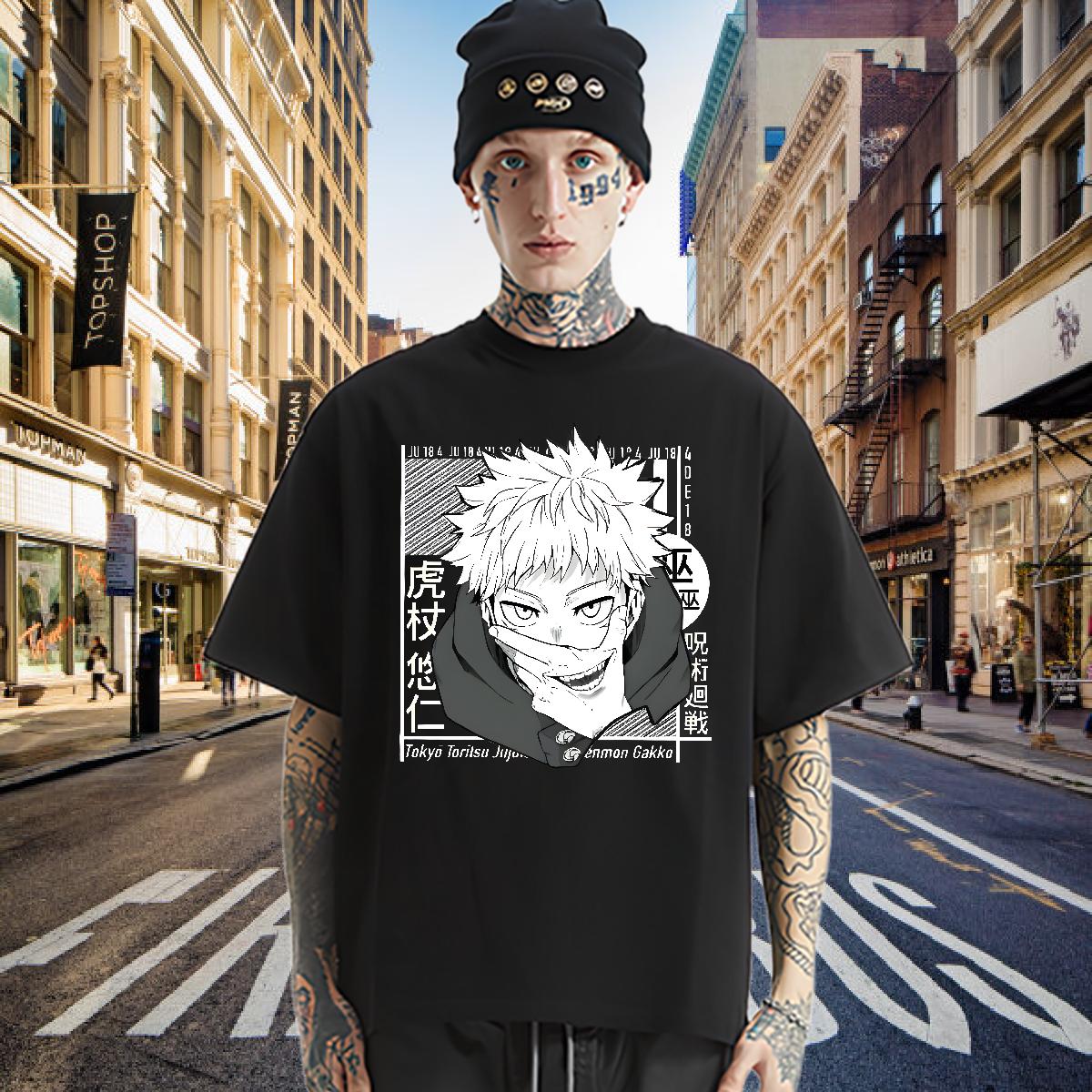2024 Designer Men T Shirts Cotton O Neck Short Sleeves Anime Printing Street Men Tops Tees Plus Size Cartoon Cool Design Clothes