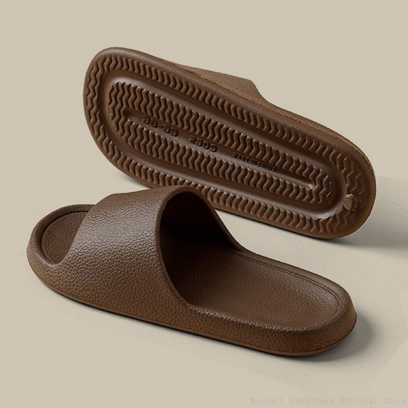 Slippers Summer For Men Women Eva Leather Texture Soft Bottom Slipper Indoor House Slides Flat Sandals Beach Shoes Man Flip p f8b3