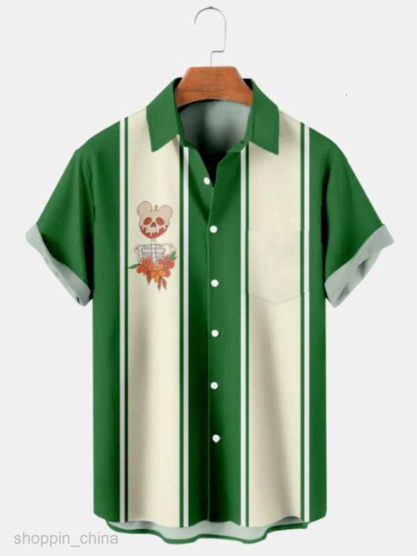 Men's Casual Shirts Summer male cardigan men 3D digital printed shirt man casual shirt short sleeved shirt tops