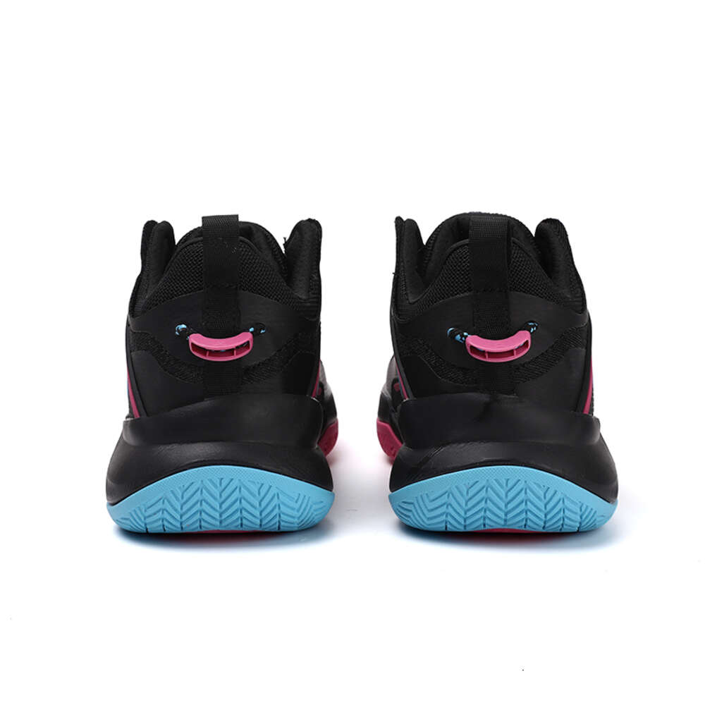 High quality breathable sneakers Custom rotating button running for Cushioned lighting basketball shoes men