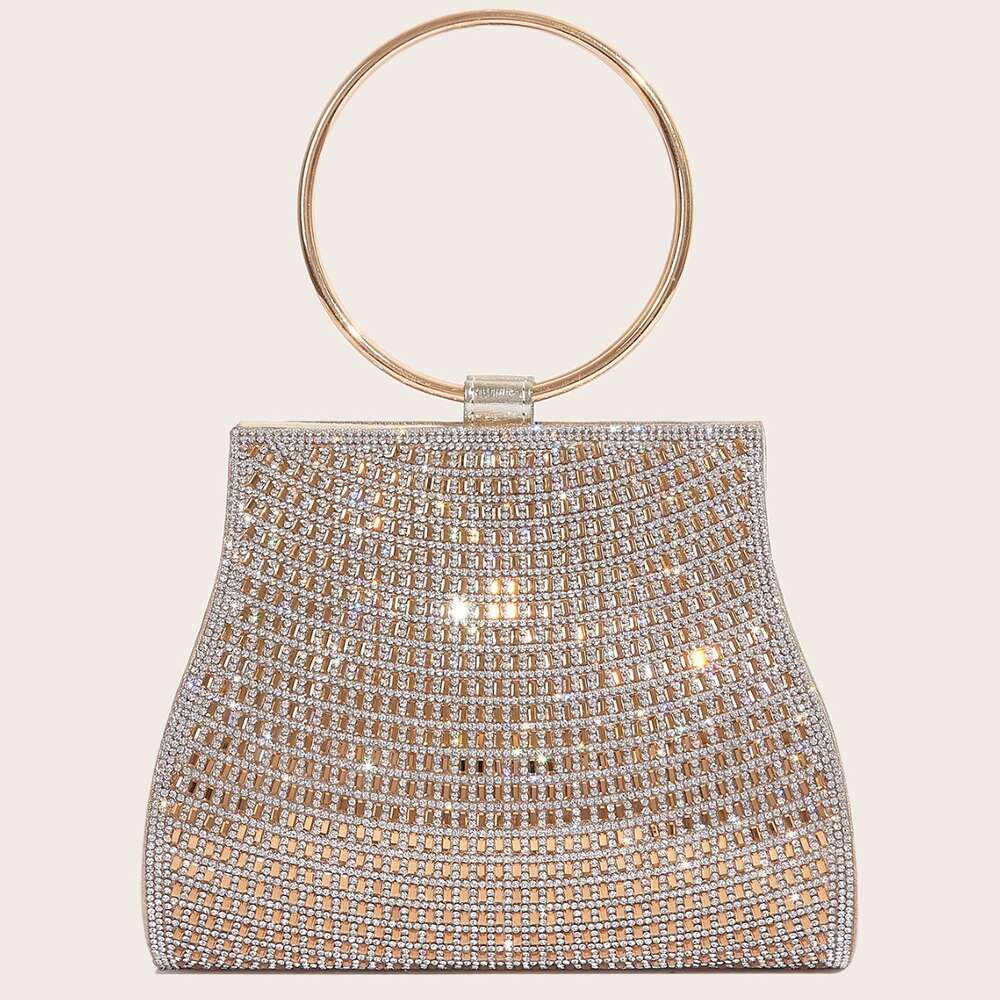 Banquet New PU Chain Advanced Magnetic Buckle Handbag Gold Women's Bag H6.12#42 ddmythur