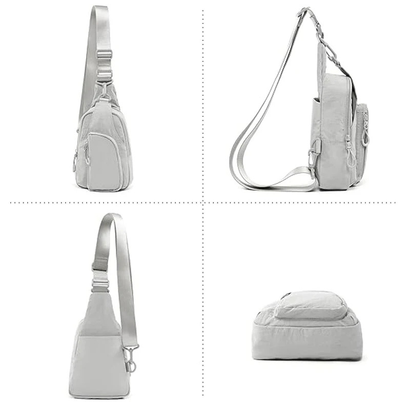 Doyogi Daily Sling Bag with adjustable shoulder strap cross chest pocket lightweight small backpack for leisure travel and hiking 240531